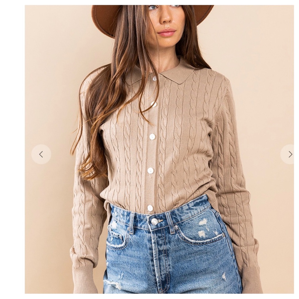 26 Twisted Button Up Cardigan - Picture 7 of 7